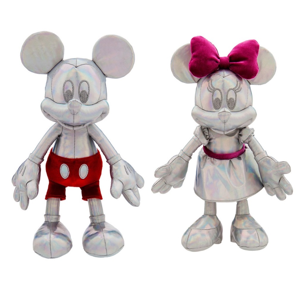 Disney100 Plush Mickey & Minnie Mouse Iridescent